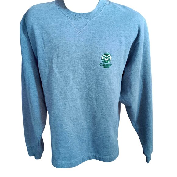 Men's Medium Sweatshirt Colorado State Rams University Cutter & Buck Y2K Vtg - Picture 2 of 5